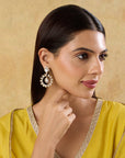 Kundan Polki Dangler Earrings