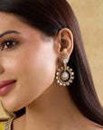 Kundan Polki Dangler Earrings