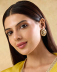 Kundan Polki Festive Stud Earrings