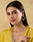 Kundan Polki Filigree Stud Earrings