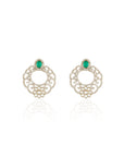 Kundan Polki Filigree Stud Earrings