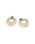 Kundan Polki Filigree Stud Earrings