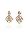 Polki Kundan Festive Chaandbaali Earrings