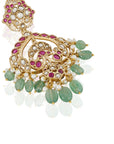 Polki Kundan Festive Chaandbaali Earrings