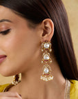 Polki Kundan Festive Earrings