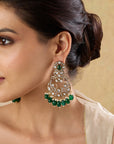 Kundan Polki Chaandbaali Earrings