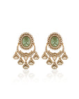 Heera Panna Statement Earrings