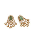 Heera Panna Statement Earrings