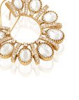 Kundan Front Back Hoop Earrings