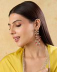 Kundan Polki Gul Statement Earrings