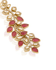 Kundan Polki Gul Statement Earrings