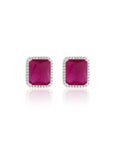 Manik Zircon Stud Earrings