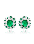 Panna Zircon Stud Earrings