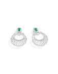 Emerald Zirconia Danglers