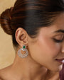 Emerald Zirconia Danglers