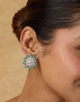 Emerald Zirconia Stud Earrings