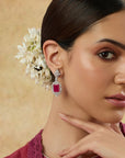 Manik Zircon Cocktail Earrings