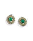 Emerald Zirconia Statement Studs