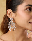 Zirconia Drip Chaandbaali Earrings