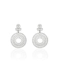 Zirconia Gol Dangler Earrings