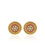 Temple Coloured Stone Studs