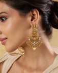 Temple Polki Chaandbaali Earrings