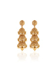 Temple Three-Tiered Jhumka Earrings