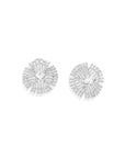 Floral Zirconia Statement Studs