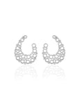 Zirconia Front Back Earrings