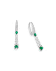 Emerald Zircon Danglers