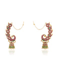 Gold Temple Statement Jhumkas