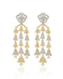 Zircon Two Tone Waterfall Danglers