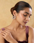 Zircon Front Back Earrings