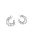 Zircon Front Back Earrings