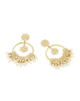 Punjabi Jadau Gold Chaandbaali Earrings