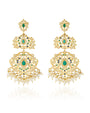 Jadau Long Chandelier Earrings