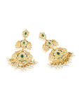 Punjabi Jadau Long Chandelier Earrings