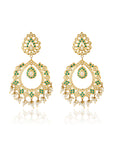 Punjabi Jadau Long Chaandbaali Earrings