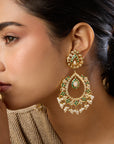 Punjabi Jadau Long Chaandbaali Earrings