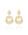 Punjabi Jadau Pearl Chaandbaali Earrings