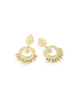 Punjabi Jadau Pearl Chaandbaali Earrings