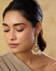 Punjabi Jadau Pearl Danglers