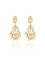 Jadau Gold Dangler Earrings