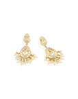 Punjabi Jadau Gold Dangler Earrings