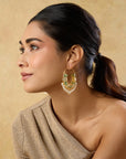 Punjabi Jadau Hoop Earrings