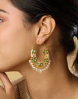 Punjabi Jadau Hoop Earrings