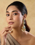 Punjabi Jadau Noor Dangler Earrings