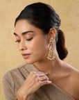 Punjabi Jadau Drop Dangler Earrings