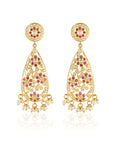 Punjabi Jadau Drop Dangler Earrings