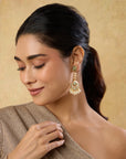 Punjabi Jadau Chandelier Earrings